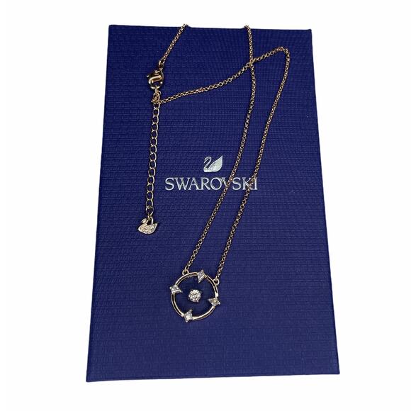 Swarovski North necklace White, Rose-gold tone plated Glass Necklace - Picture 4 of 4